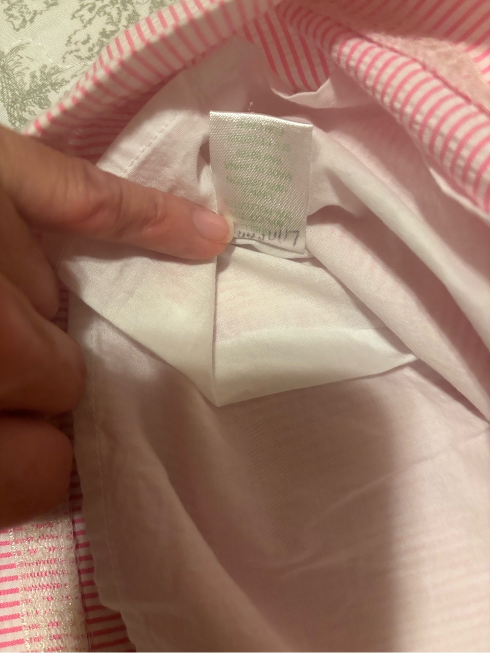 Lilly Pulitzer sz 8 Phoebe Pink White stripe Mini Dress Sundress seersucker - Picture 12 of 15